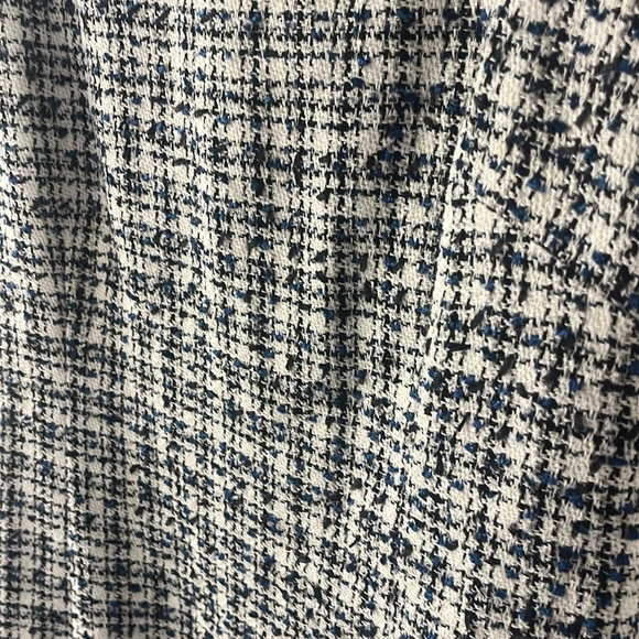 KARL LAGERFELD TWEED PLAID PRINTED DRESS A-LINE SZ 10 - Picture 3 of 6